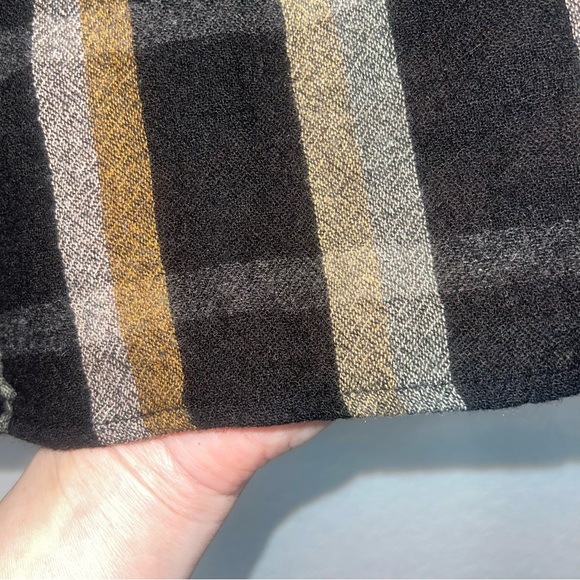 Madewell Highroad Popover Shirt in Lessing Plaid black with an white size M - Picture 9 of 14